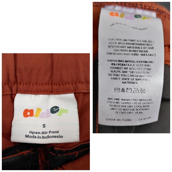 NWT Alder Be Free Jogger Outdoor Pants Merlot Size Small - Picture 14 of 16